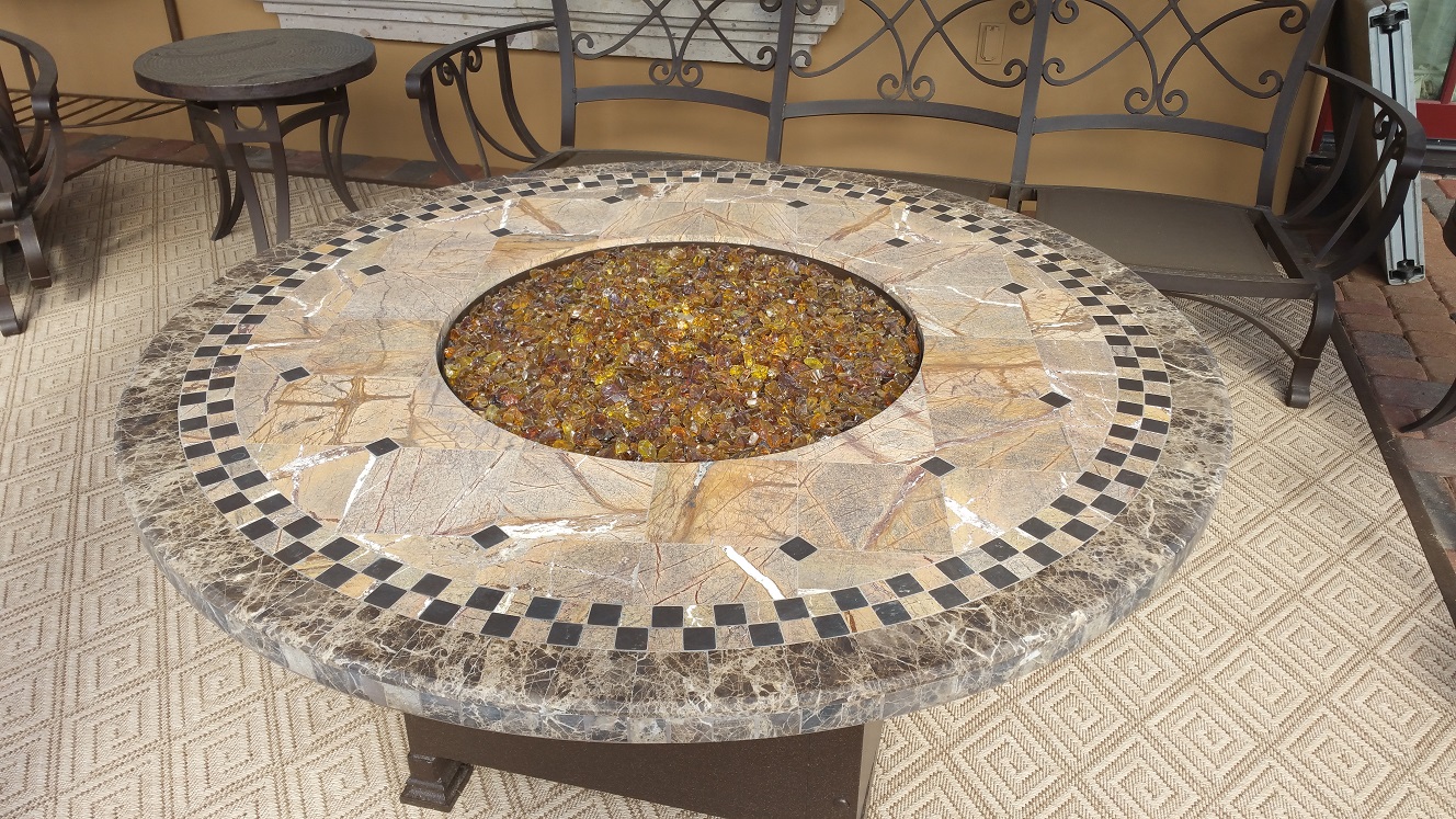 Table Top Restoration Service | Firepit - BEFORE