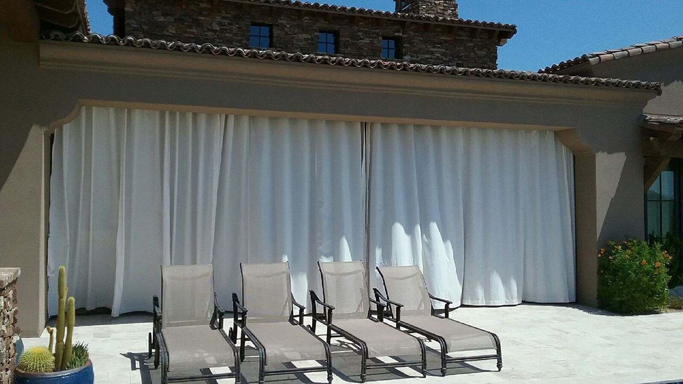 Outdoor Drapes Service | From Outside Closed