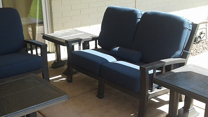 Cushion Replacement Service | Loveseat - AFTER