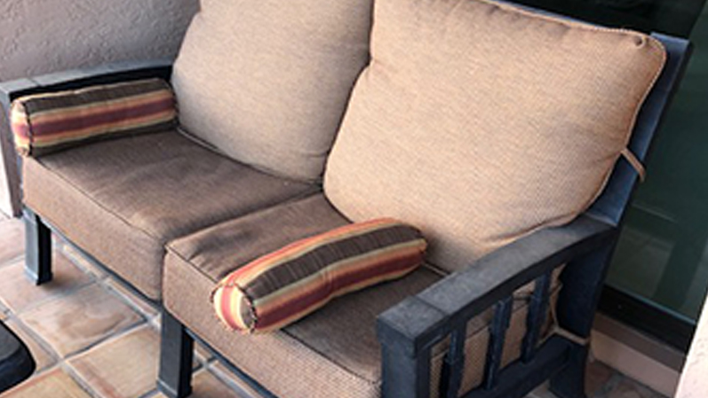 Cushion Replacement Service | Loveseat - BEFORE