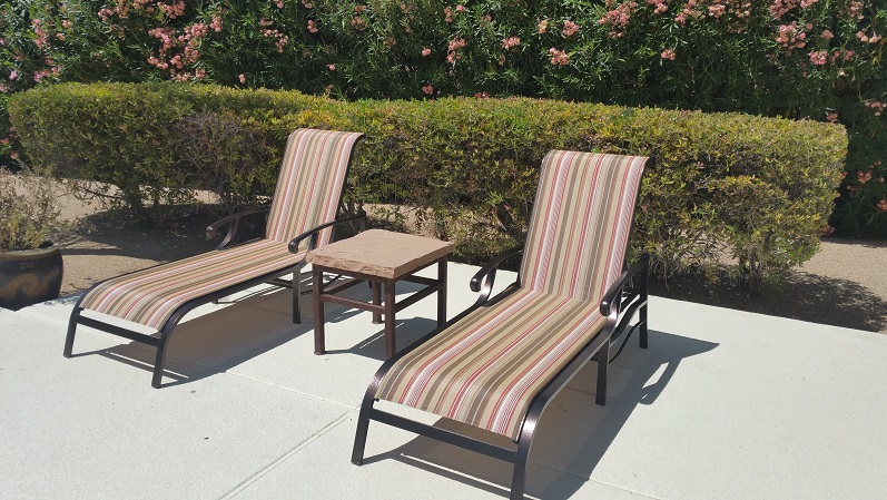 Spruce-Up Service | Sling Chaise Lounges
