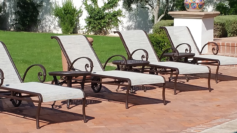 Spruce-Up Service | Sling Chaise Lounges